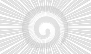 White and gray beam burst style background